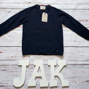 🆕️ ZARA BOYS NAVY V-NECK SWEATER 🧒